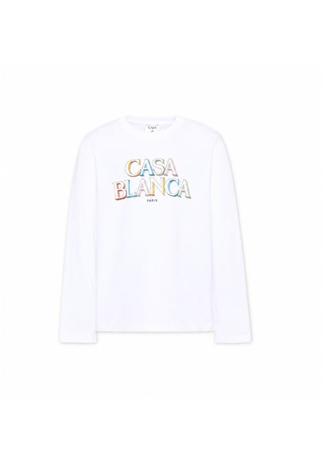 T-shirt con stampa CASABLANCA KIDS | K-PF26-JTS-09801
